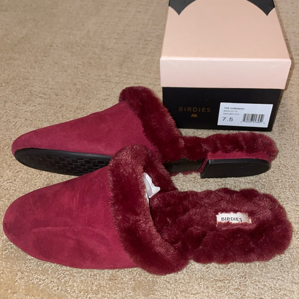 Birdies - Brand New - The Songbird, Merlot, Size 7.5